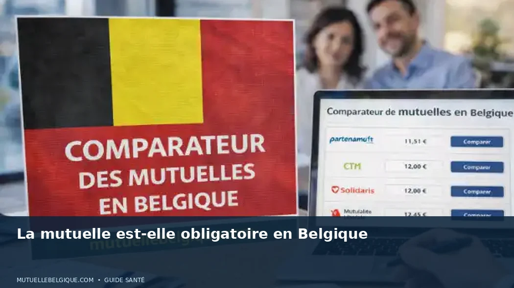 Formulaire d'inscription à une mutualité posé à côté d'une carte d'identité belge
